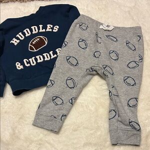 Carter's Navy and Gray Football Set